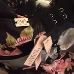 For Love & Lemons NWT -  Melrose Pleated Bra in Black Floral Photo 7