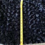 L.A.M.B. Vintage Fever Black Faux Fur Coat Jacket Swing Coat Size L Photo 5