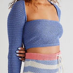 Free People L Blue Fp Beach Top Photo 0