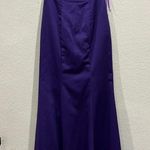 La Femme NWT NEW 22207 purple satin crossed pleated two piece prom dress Photo 0