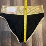 Sports Illustrated Womens High Waist Bikini Swimsuit Bottom size large NWT Black Photo 3