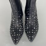 Sam Edelman Hal silver Studded black Bootie size 8 rocker artsy leather Photo 4