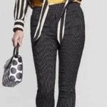 Who What Wear Black and White Pinstripe Pants Photo 0