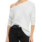 n:philanthropy White Ribbed Off Shoulder Long Sleeve Sweater NWT size Large Photo 0