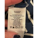 Eddie Bauer  Blue And White Striped Sleeveless V Neck Fit And Flare Dress Size S‎ Photo 7