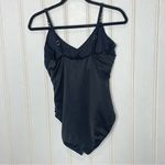 MagicSuit Solid Isabel Tummy Control Ruffle Front One Piece Swimsuit 190 Black Size 10 Photo 5