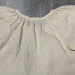 Marine layer  Puff Sleeve Top in Parchment Photo 5
