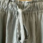 ZARA  Green Viscose Wide Leg Y2K  Drawstring Waist High Rise Pants SZ XS #2130 Photo 13