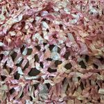 Hand knit with large needles, draped tunic / dress / beach coverup, NWOT Pink Size M Photo 9