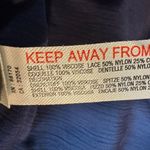 Free People Plunge Lace Maxi Slip Dress Midnight Navy Retro Y2K Fairy Small NWT Photo 12