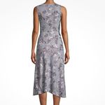 RACHEL Rachel Roy Black White
Glen Plaid Purple Floral Surplice Midi Dress Size 2 Photo 2