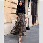 ZARA  Leopard Print Satin Skirt Sz. XL EUC Photo 2