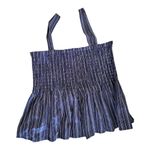 AQUA  Womens ruched smocked body peplum top size XL NWT Pullover Purple color Photo 1