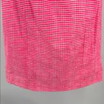 Lilly Pulitzer Lowe Fiesta Pink Pretty Gingham Strapless Peplum Dress 6 neon Photo 5
