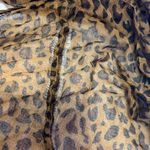 Leopard brown and black print infinity scarf Photo 7