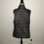 Green Tea Womens Grey Puffer Faux Fur Lined Vest Pockets sz XL Warm Winter White Photo 8