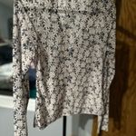 American Eagle  Outfitters Black and White Floral Blouse Photo 2
