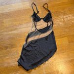 Chic Asymmetrical Black and sheer Dress Size XS Photo 3