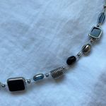Lia Sophia : Black/Blue/Gray beaded necklace- fits tighter to neck Photo 3
