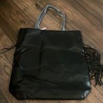Victoria's Secret Victoria’s Secret bag Black FAUX LEATHER FLIRTY FRINGE shoulder bag New size L Photo 3