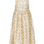 Baum Und Pferdgarten Adeva Midi Dress Pastel Yellow Size 6 NWT Photo 3