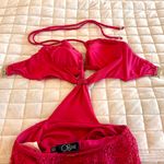 PatBO Cerise/Pink Seashell Cut Out Netted Beach Dress Pink Size M Photo 4