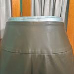 Kori  Vegan Leather Pants - Olive Photo 3