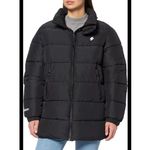 Superdry  Women's Longline Sports Puffer Jacket Black Size 8 Winter Photo 1