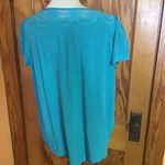 Solitaire Bright blue dressy blouse Photo 10