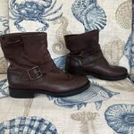 Frye Natalie Short Engineer Boots in Brown Photo 2