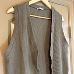 ZARA Ribbed Cardigan Sweater Vest Large Photo 1