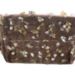 Vintage 80s Wooden Handles Boho Lula Belle Purse Retro Natural Earthy Fringe Brown Photo 6