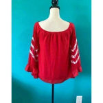 Vava by Joy Han ⭐️  off the shoulder red top in size xs Photo 2