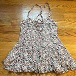 Free People  Jenna's' Bustier Baby doll airy Tank in ivory floral size medium Photo 4