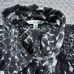 CAbi ‎ Oversized XS Sheer Button Front Top Spotted Dot Print Collared Shirt Photo 1