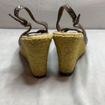 Seychelles Metallic Snake Skin Espadrille Wedges size 10 Photo 2