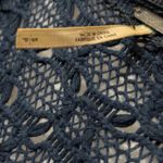 Free People  Navy Long Sleeve Lace Top Photo 6