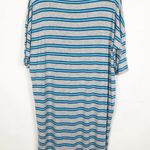 LuLaRoe  Short Sleeve Striped Tee Shirt Tunic Dress Size M Photo 5