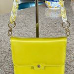 frame denim Frame Le Signature Mini Leather Crossbody Bag in Chartreuse Photo 1