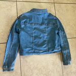 Bebe Light Blue Denim Jacket with Black Sleeve Accents Photo 8