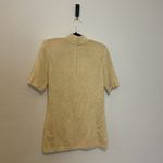 St. John Vintage  Gold‎ Mock Neck Short Sleeve Long Santana Knit Top  Size Medium Photo 3