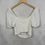 Aritzia ‎ Wilfred Novella Short Sleeve Puff-Sleeve Bustier Blouse Top Size XXS Photo 5