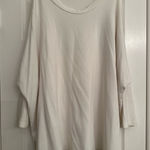 Bryn Walker  White Dolman Bamboo Organic Cotton Tunic Lagenlook Top Women’s Sz XL Photo 0