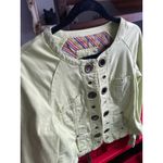 Live a Little Vintage Y2K Bedazzled Eyelet Green Jacket Blazer Fairy Boho Indie Sleaze Hippie Photo 1