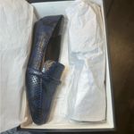 Veronica Beard  Grier snake embossed indigo loafers size 10 New‎ w/box Photo 7