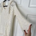 En Crême En Creme Hooded Fringe Off White/ Cream Sweater Photo 8