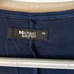 Michael Lauren ML-8079-RSN Noel L/S V Neck Dress w/Drawstring Size XS Navy (C20) Photo 5