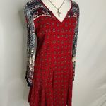 Patrons of Peace Women’s Red Bell Sleeves Boho Flowy Short Dress XS Photo 5