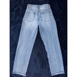 REWASH  Distressed Straight Jeans Ripped Raw Hem‎ Light Wash Denim Size 25 Photo 4