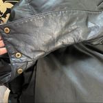 Eddie Bauer  100% Genuine Leather Winter Trench Coat Full Length Black HEAVY DUTY Photo 6